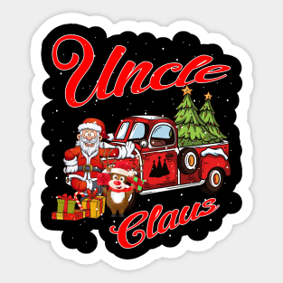 Uncle Claus Santa Car Christmas Funny Awesome Gift Sticker